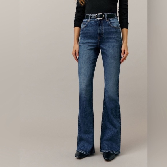 Reformation - Margot High Rise Flare Jeans women’s size 30 - Picture 2 of 12